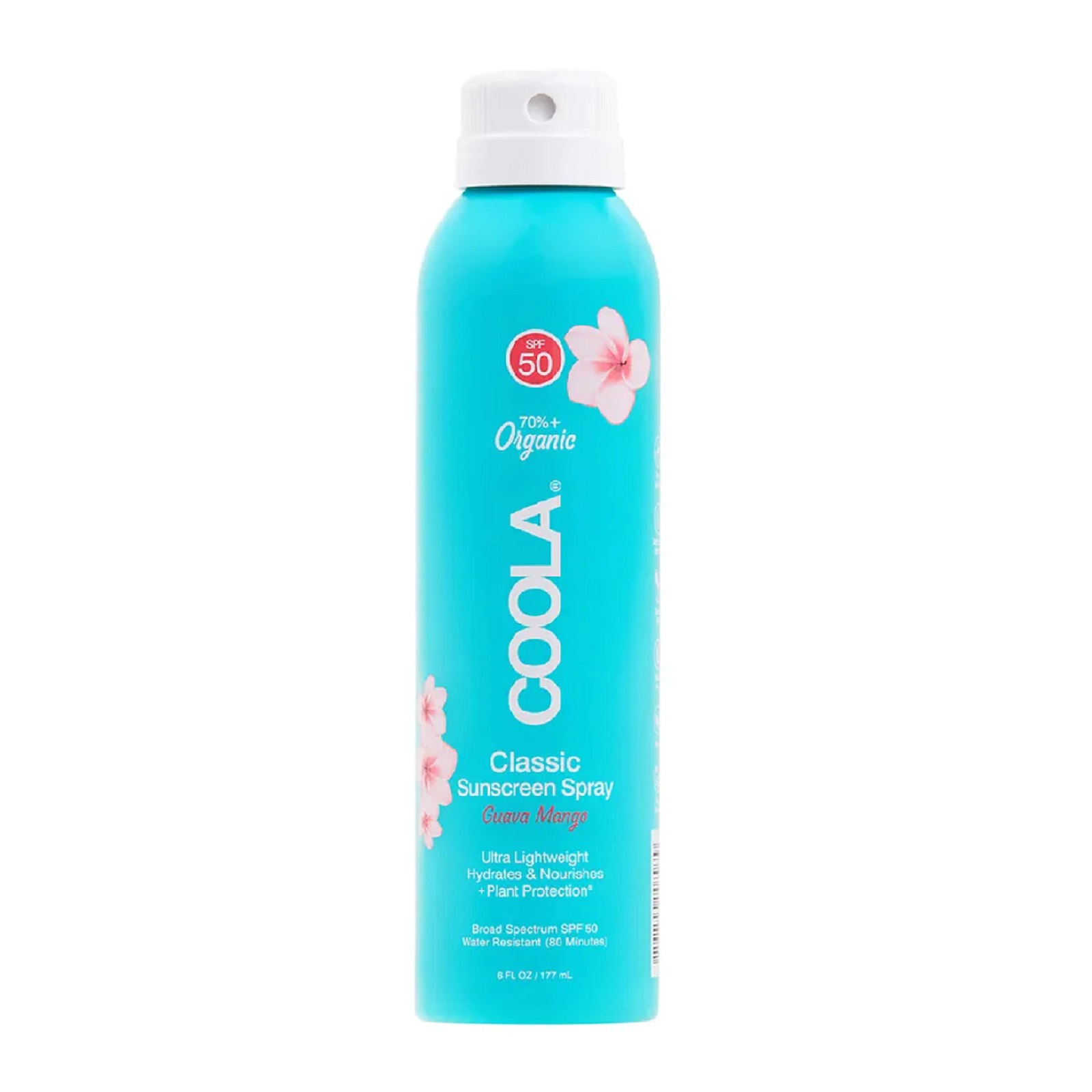 Coola Classic Body Organic Sunsreen Spray SPF 50 Guava Mango 6oz Coola Classic Body Organic Sunsreen Spray SPF 50 Guava Mango 177ml