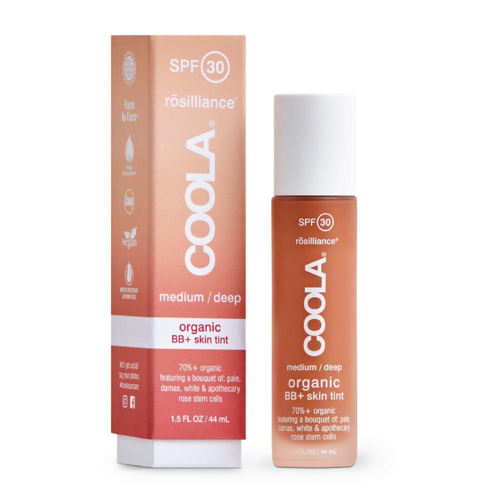Coola Mineral Face SPF 30 Rōsilliance - Medium Deep 1.5oz Coola Mineral Face SPF 30 Rōsilliance - Medium Deep 44ml