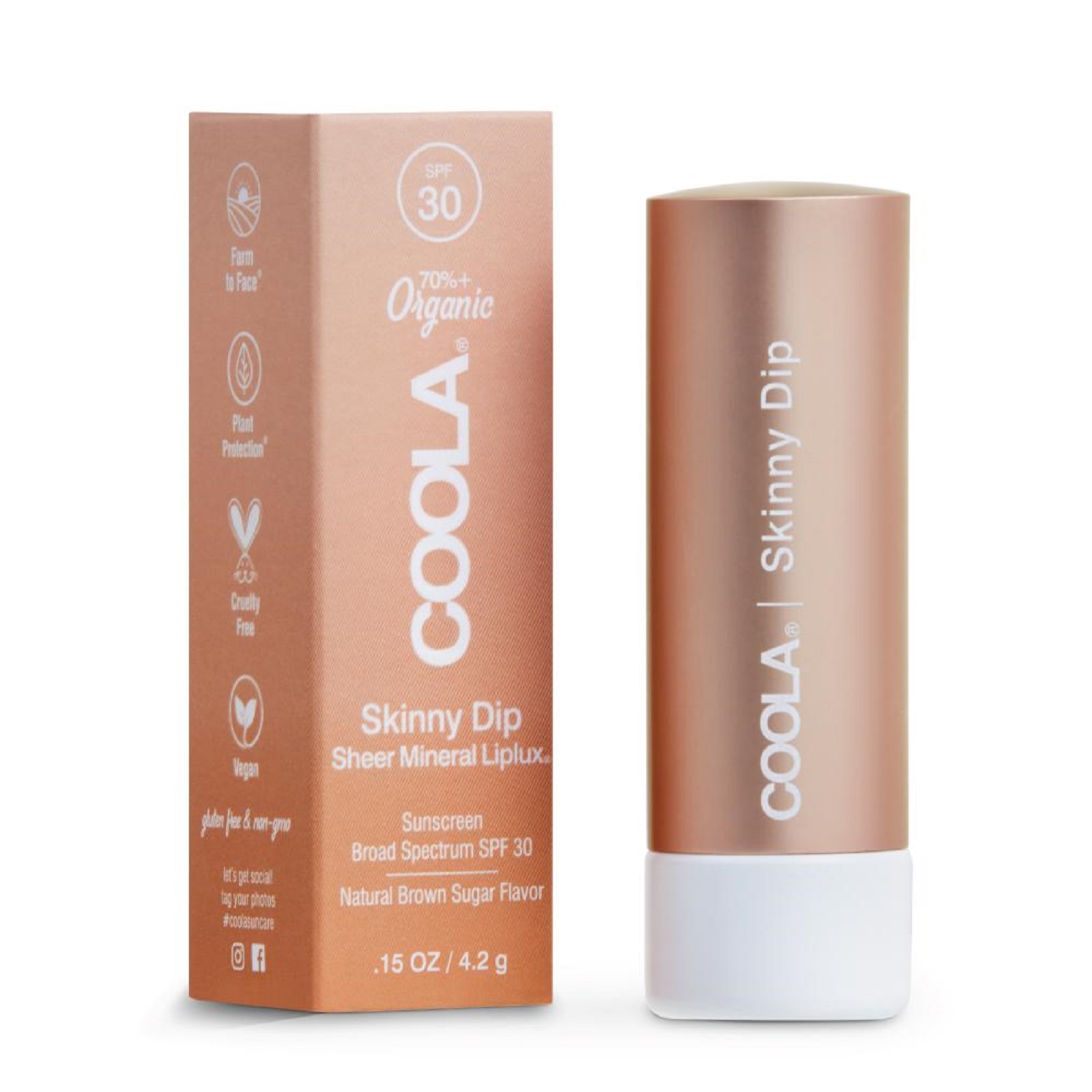 Coola Mineral Liplux SPF 30 Organic Tinted Lip Balm - Skinny Dip Coola Mineral Liplux SPF 30 Organic Tinted Lip Balm - Skinny Dip 4.2g