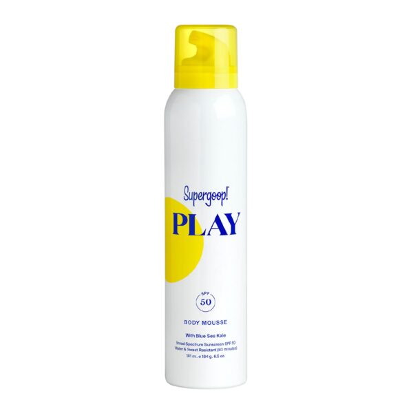Supergoop PLAY Body Mousse SPF 50 with Blue Sea Kale 184g