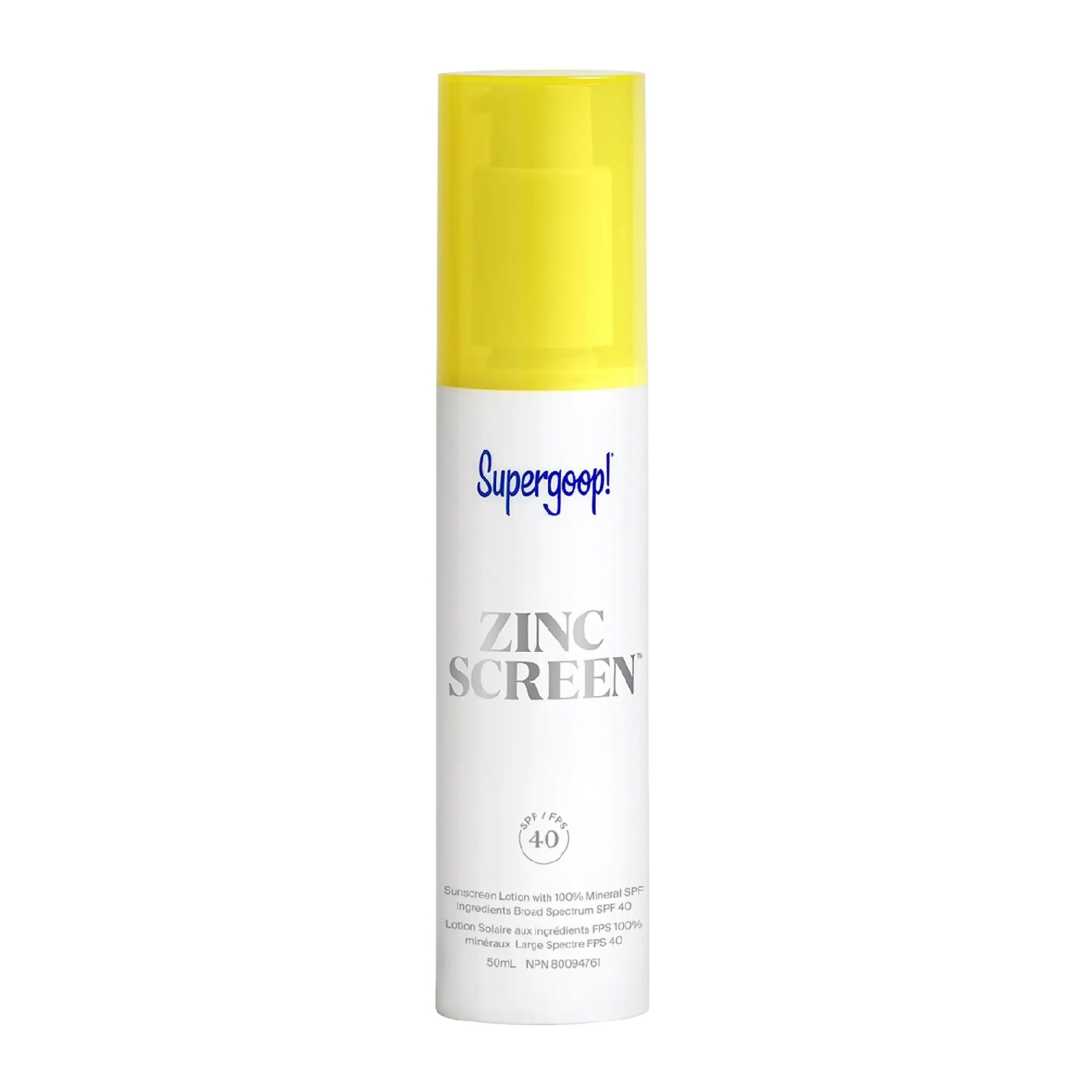 Supergoop Zinc Screen Lotion SPF40 SUPERGOOP Zinc Screen 100% Mineral Lotion SPF 40 1.7oz - Image 1