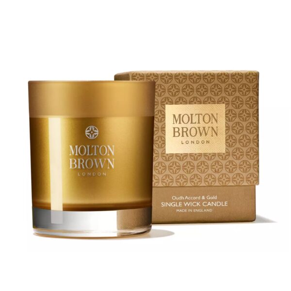 Molton Brown London Oudh Accord and Gold Single Wick Candle