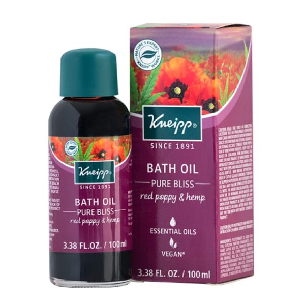 Kneipp Bath Oil Pure Bliss Red Poppy and Hemp 100ml