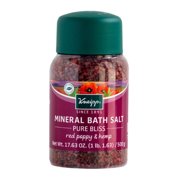 Kneipp Bath Salt Pure Bliss Red Poppy and Hemp 500g