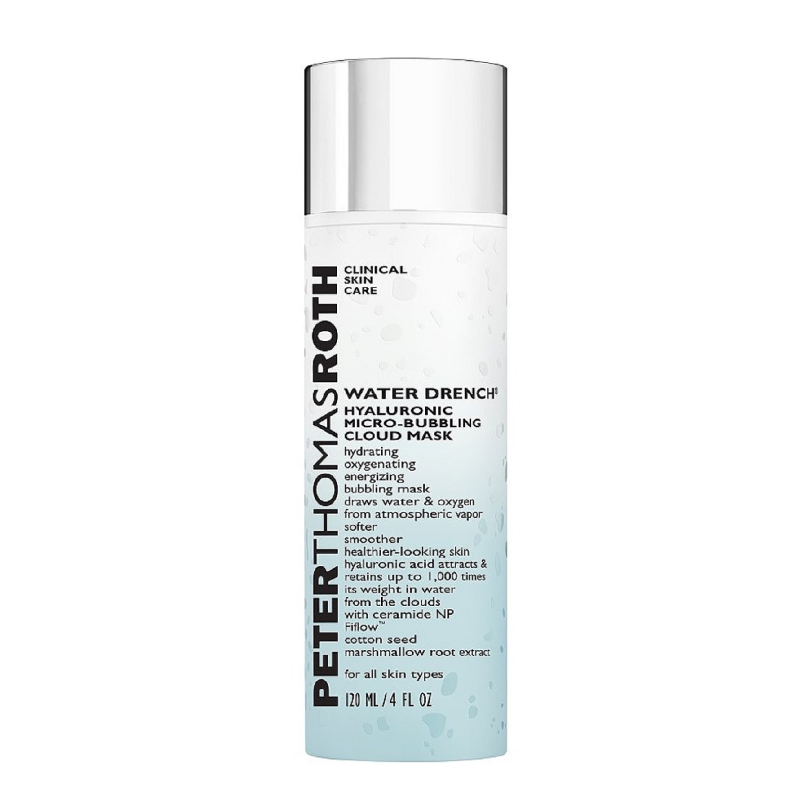 Peter Thomas Roth Water Drench Hyaluronic Micro- Bubbling Cloud Mask Peter Thomas Roth Water Drench Hyaluronic Micro- Bubbling Cloud Mask 120ml
